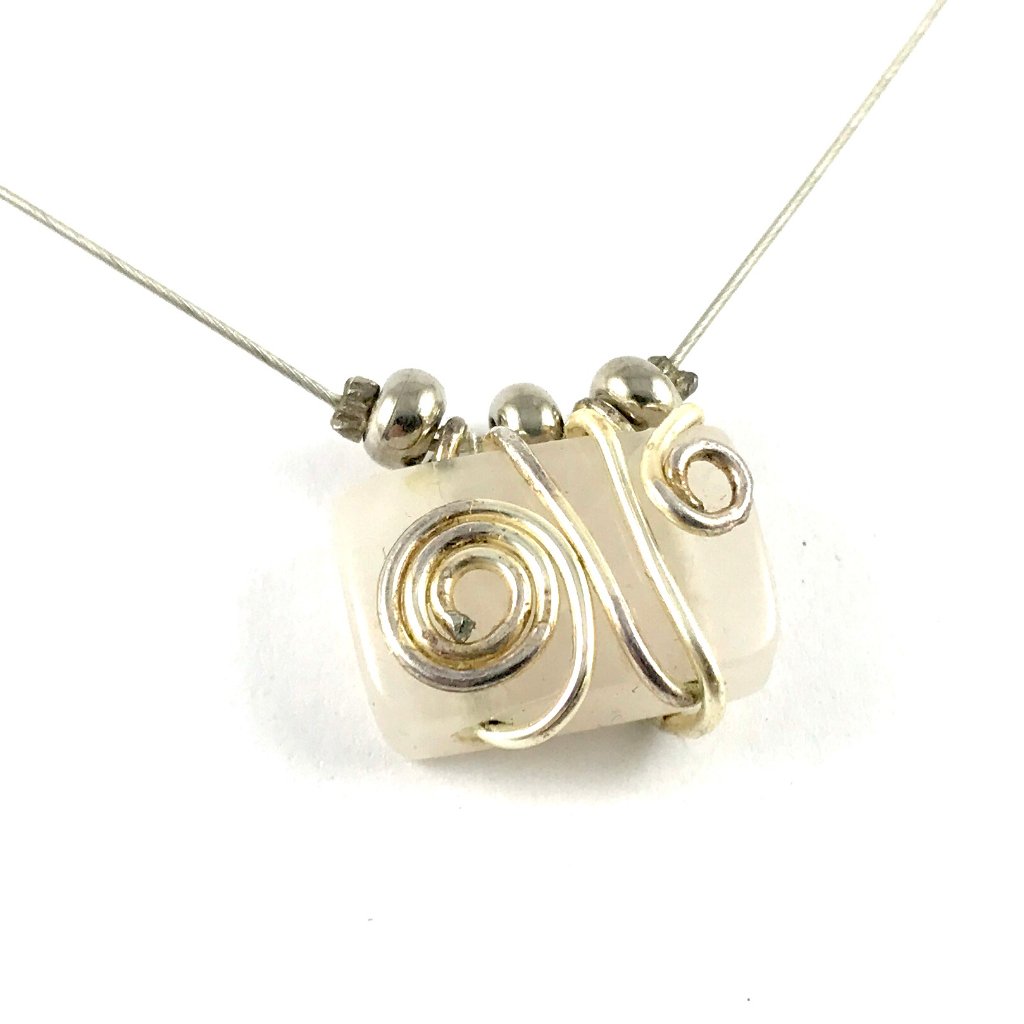 Stunning Rose Quartz And Sterling Silver 925 Pendant Necklace - 16 Inches